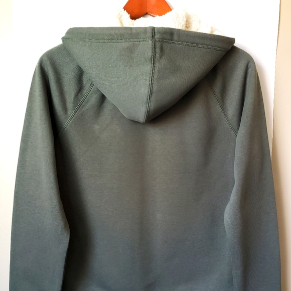 George Dark Green Heavy Weight Floppy Inside Hoodie for Teens - Picture 3 of 5